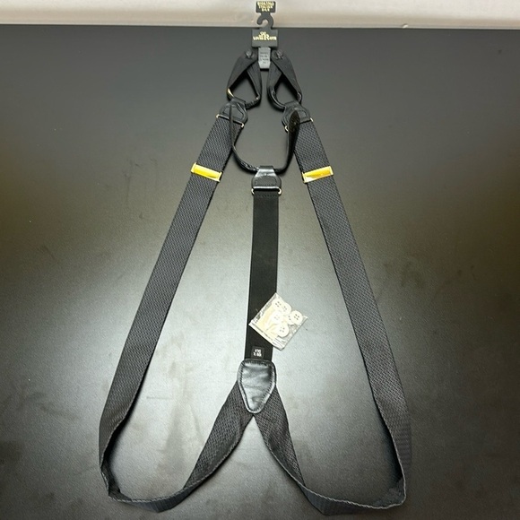 Louis Roth Big & Tall Black 100% Italian Silk Suspenders NWT - Picture 8 of 8